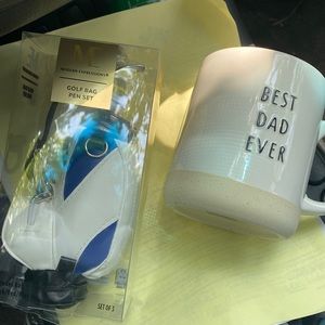 NWT Dad gifts - mug and Golf Bag pen set.